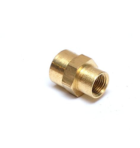 FasParts 1/4" Female NPT to 1/8" Female NPT FIP FPT Reducing Coupling Brass Pipe Fitting Fuel / Air / Water / Boat / Gas / Oil WOG