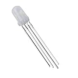 SODIAL(R) 50 Pcs 5mm Round Head Common Cathode RGB Light LED Emitting Diodes