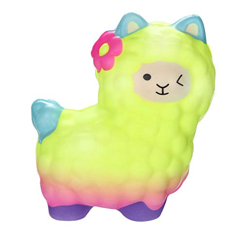FIN86 Squishies Adorable Llamas Alpaca Slow Rising Squeeze Toy Collection Cure Gift ,Kawaii Cream Scented Squishies Decompression Squeeze Toys for Kids or Stress Relief Toy Large (B)