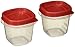 Rubbermaid 781147422084 Easy Find Lids Square 1/2-cup Food Storage Container (Pack of 8 Cups), 8 Counts