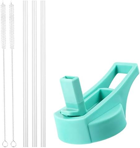 Flaskars Straw Lid for Hydro Flask Wide Mouth Bottle Flip Top Design with 3 Straws and 2 Straw Cleaner, Fits Hydroflask Sport Wide Mouth Water Bottle,Perfect Flask Lid Accessory BPA Free Leakproof