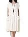 Mordenmiss Women's Baggy Dress Short Sleeve Midi Dresses Casual Pullover Hoodie