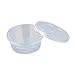 MELYTU 25 Pack Slime Containers,Leakproof Clear Plastic Foam Ball Storage Containers with Lids for 20g Slime