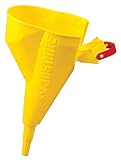 Justrite Yellow Polypropylene I'm Easy Poly Funnel For Type I Safety Cans 1 Gallon And Above
