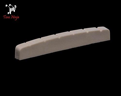 Tone Ninja USA Made Slotted Nut Flat bottom Fender, Musicman White