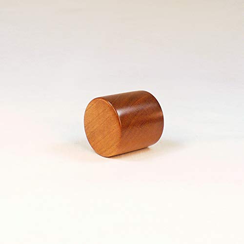 Lamp Finial, Cherry Wood, Drum Pattern 4
