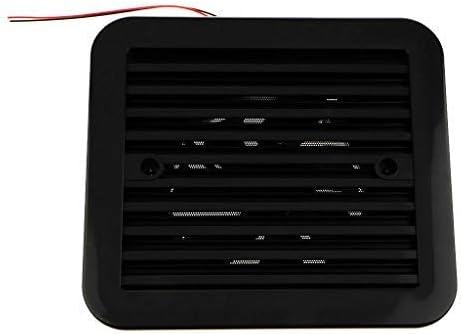 MASO 12V One-Way Silent Cooling Fan Side Exhaust Port Air Fan Ventilation Fans for Car RV Caravan Van(Black)