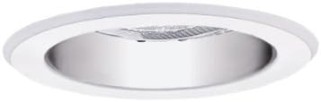 Halo 5020SC, 5" Trim Reflector Cone White Trim with Clear Specular Reflector