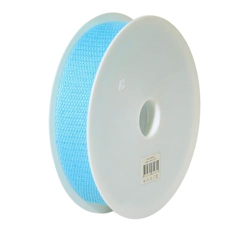 Trimz Cotton Webbing – Aqua Blue – 25mm x 5m