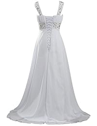 Hormigas Mujer Largo De Gasa De Playa Vestidos de boda 2017 mangas