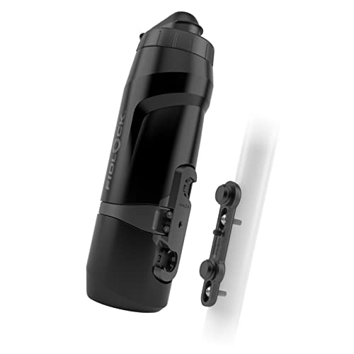 Fidlock TWIST bottle 800 + bike base – 800 ml Fahrrad Trinkflasche mit magnet-mechanischem Flaschenhaltersystem, inkl. Halterung, BPA-frei & spülmasch