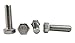 Chenango Supply Stainless 3/8-16 X 1-1/4inches Hex Head Bolts (3/4inches to 5inches Length in Listing), 304 Stainless Steel, 25 Pieces (3/8-16 X 1-1/4