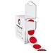ChromaLabel 1 Inch Permanent Round Target Pasters for Shooting and Marksmanship, 1000 Labels per Dispenser Box, Red