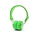 Portable Wireless Bluetooth Headphones Over Ear, AiTalk Q8 Stereo Foldable Headsets with Microphone, Support Hands-Free Calling, FM Radio, TF Card and 3.5mm Aux (Apple Green)thumb 4
