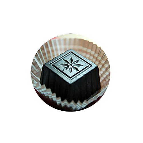 Polycarbonate Chocolate Mold DIY Candy Mould Clear Hard Plastic Bakeware Pastry Tools Square Plum (S2-19271)