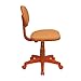 Orange Fabric Swivel Task Chair
