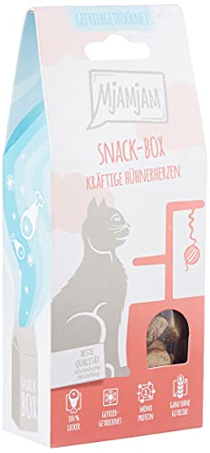 MjAMjAM Snack Box for Cats, Hearty Chicken Hearts, All Natural, 1 x 35g