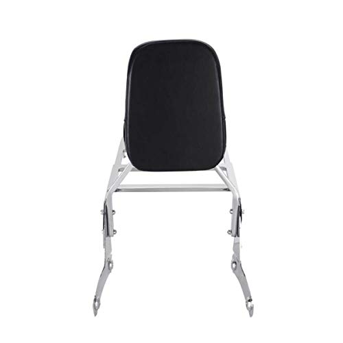 Mingting Detachable Chrome Sissy Bar Backrest Luggage Rack for Honda Shadow VT400/VT750 1998-2003