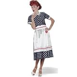 Lucy Poka Dot Dress Costume - Medium - Dress Size 8-10