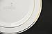 OCCASIONS 120 Plates Pack, Heavyweight Disposable Wedding Party Plastic Plate (6.25'' Dessert/Bread Plate, White & Gold Rim)