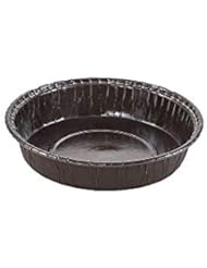 Novacart OP110/37 Brown Ecos Disposable Baking Mold 3-7/16 Inch Bottom Diameter x 1-1/2 Inch High - Case of 1400