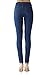 Isolde - Skinny Medium Blue Indigo Jegging Super Stretch Knit Denim for Women with Fully Functional Pockets L