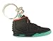 Nike Black Green Yeezy 2 2D Flat Sneaker Keychain by SPUSA