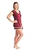 Kindred Bravely The Amelia Ultra Soft Maternity & Nursing Pajamas - Shorts Set (Cabernet, Medium)
