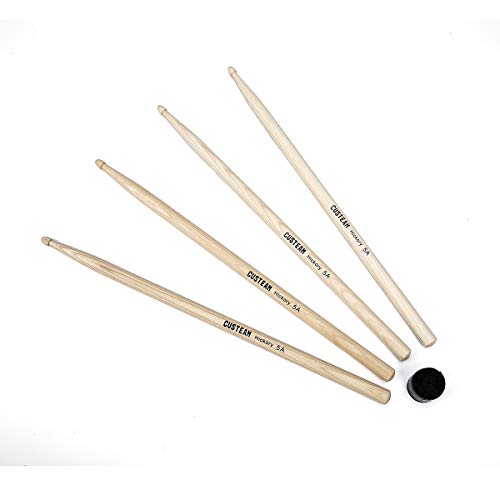 Drum Sticks 5A Hickory (2 Pair) - CUSTEAM Hand Selected Drumsticks
