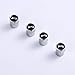 TK-KLZ 4Pcs for Jeep Skull Logo Car Wheel Tires Valve Stem Caps for Chrysler Jeep Grand Cherokee Wrangler Compass Cherokee Renegade Patriot Grand Comander Decoration Accessories (Silver)