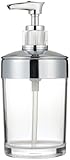 Carnation Home Fashions Clear Acrylic Lotion Pump with Chrome Trim