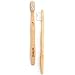 Wowe Lifestyle Natural Organic Bamboo Toothbrush Wood, Ergonomic Biodegradable Handle, Soft BPA Free Bristles, Pack of 4 (Celebrate)