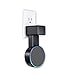 Feiyen Outlet Wall Mount Hanger Stand Holder Only for Dot 2nd Generation Without Mess Wires Or Screws, Compact Holder Case Plug in Kitchens, Bathroom and Bedroom (Black)