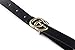 POKTOK Womens G-Style Genuine Leather Belt Vintage Thin Dress Belts For Girl Fashion Belt For Jeans With Letter Buckle
