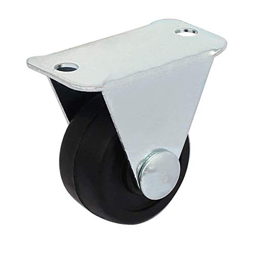 4 Gizhome+1+inch+Rubber+Non+Swivel+Casters