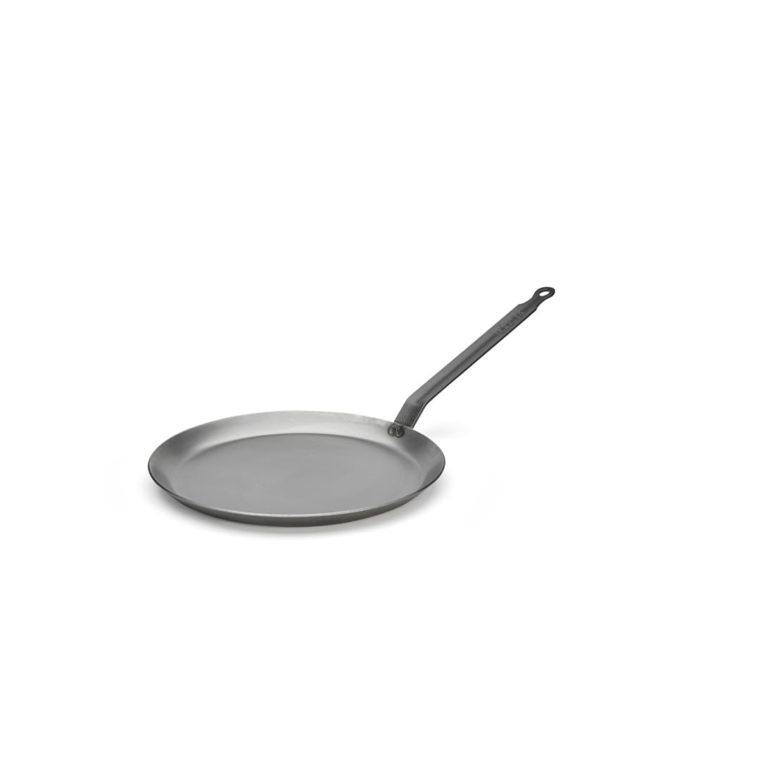 DE BUYER Pancake Pan White Sheet Metal with Angled Handle Diamètre 26