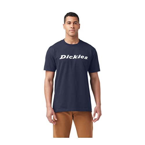 Dickies Short Sleeve Wordmark Graphic T-Shirt, Ink Navy, 2X