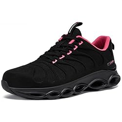 LARNMERN Steel Toe Shoes for Women Lightweight