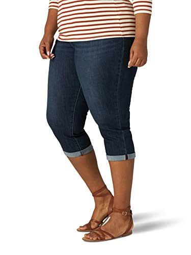 Lee+Women%27s+Plus+Size+Flex+Motion+Regular+Fit+5+Pocket+Capri+Jean ...