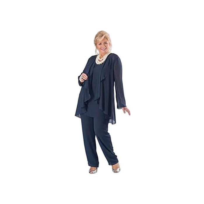 mother of the bride pant suits navy blue