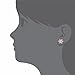 Gold Plated Pink and Clear Cubic Zirconia Flower Safety Screw Back Earrings for Babies and Toddlers 5mm - Delicate and Sparkling Pink Flower Earrings for Little Girls - Lovely Floral Studs