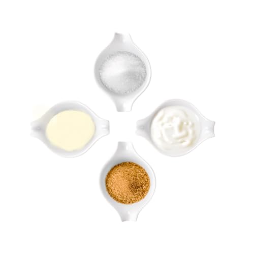 Holst Porzellan DO 004 KPL - Set di 2 barattoli per spezie in porcellana, 50 ml, con cucchiaio, 5 x 7 x 4 cm, 2 pezzi, colore: Bianco