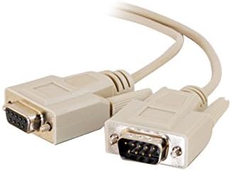C2G/Cables to Go 09452 DB9 M/F Serial RS232 Extension Cable - Beige