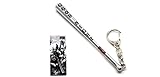 Suicide Squad Harley Quinn Bat Silver Metal Keychain