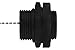 SF Cable CAT6 RJ45 Shielded Industrial Panelmount Bulkhead Coupler with Dust Cap
