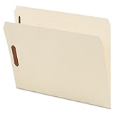 Smead Fastener File Folder, 2 Fasteners, Reinforced Straight-Cut Tab, Letter Size, Manila, 50 per Box  (14513)
