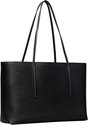 Cabas Sac Femme Foil Logo Pochette Amovible, Noir (Black/Toasted Coconut), Taille Unique