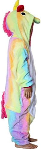 QQonsie Unicorn Kids Onesie Pajamas Children Animal Cosplay Halloween Costumes