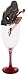 Pavilion Gift Company Hiccup by H2Z 73670 More Wine Please Ebony Girl Figurine in Wine Glass, 11-1/2-Inch Tall