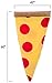 Silver Lilly Food Shaped Sleeping Bag Blanket - Novelty Wearable Plush Fleece Throw Blanket for Kids and Adults (Pepperoni)